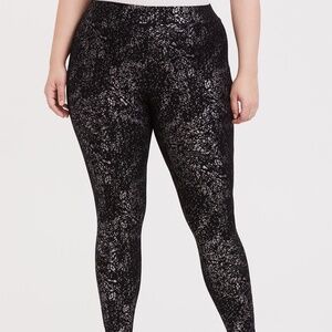 Torrid Premium Legging - Metallic Splatter Black 1x (#207)